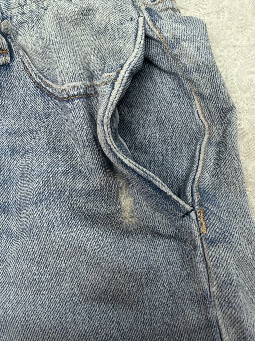 rag & bone denim sweatpants Light Blue Wide Leg - Picture 13 of 15